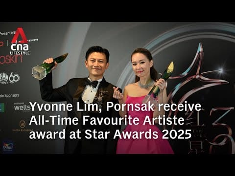 Video: Yvonne Lim, Pornsak win All-Time Favourite Artiste awards | Star Awards 2025