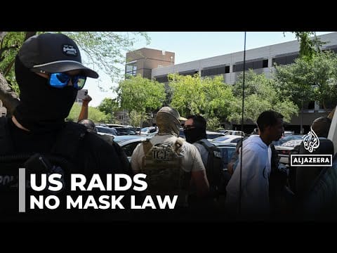 Video: Proposed US bill seeks to ban ICE agents from wearing masks during raids
