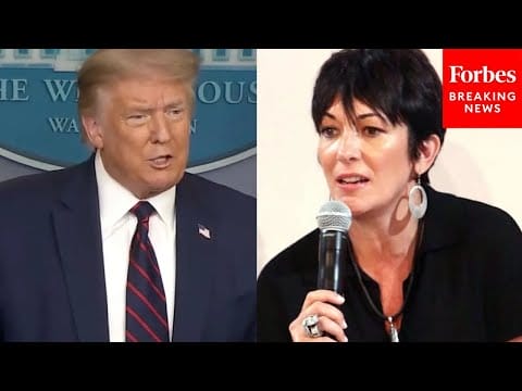 Video: Reporter To Trump: Do You Support Ghislaine Maxwell Being