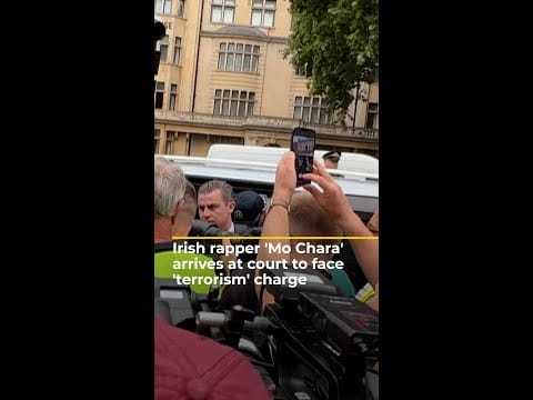 Video: Irish rapper ‘Mo Chara’ arrives at London court on ‘terrorism’ charge