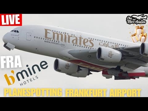 Video:  🔴Live Planespotting Frankfurt Airport Hotel b’mine 🏨 3 Jahre OaMA 🎉🎊🥳 #live