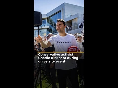 Video: Trump: conservative activist Charlie Kirk dead after being shot | AJ #shorts