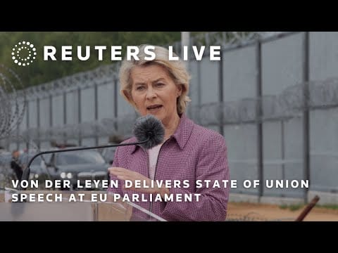Video: LIVE: Von der Leyen delivers State of Union speech at EU parliament | REUTERS