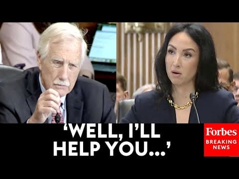 Video:  Angus King Asks Trump Energy Nom To Name Cheapest Form Of Electricity Generation—Then She Says This