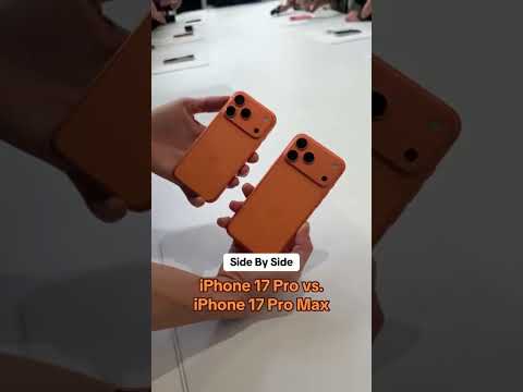 Video: Take a Look: iPhone 17 Pro vs. iPhone 17 Pro Max | #appleevent2025