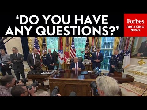 Video:  BREAKING NEWS: Trump Takes Over An Hour Of Questions After Signing Off On ‘Department Of War’ Change