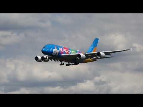 Video:  🔴Live Planespotting Frankfurt | Hotel b’mine | Comeback:Korean Air A380 KE945