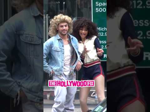 Video: Zendaya, Zac Efron, Hugh Jackman & James Corden Jump On Top Of A Taxi While Filming In New York, NY