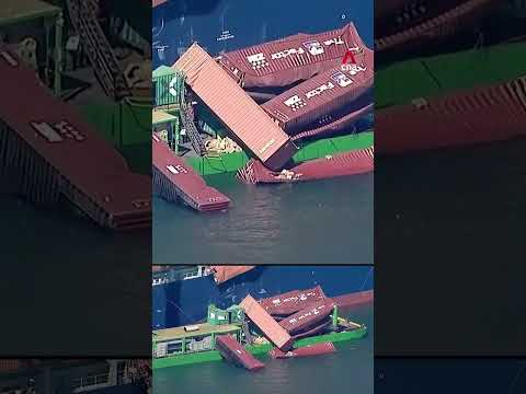 Video: Over 60 containers fall from ship at major California port