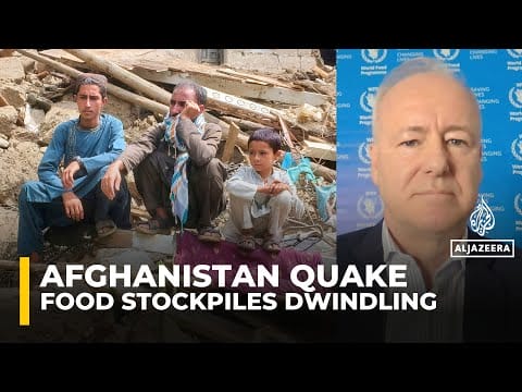 Video: Afghanistan quake: WFP warns food aid may run out soon amid funding cuts