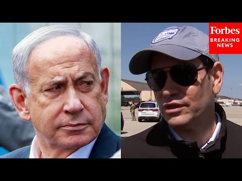 Video:  Rubio: Netanyahu’s Settlement Expansion Is A ‘Reaction’ To Countries Recognizing Palestinian State