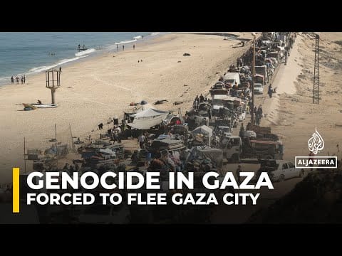 Video: Israeli army forcing Palestinians from Gaza City to al-Mawasi as it intensifies attacks