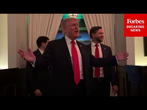 Video:  JUST IN: Trump Arrives At Joe’s Seafood Restaurant In DC—With JD Vance, Rubio, And Hegseth In Tow