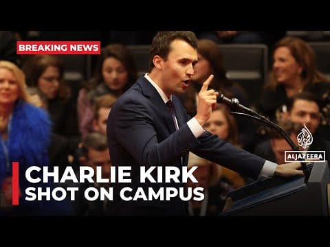 Video: Right-wing activist Charlie Kirk shot at US university