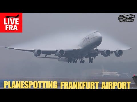 Video:  🔴Live Planespotting Frankfurt Airport Waterspray Action 💦🛫