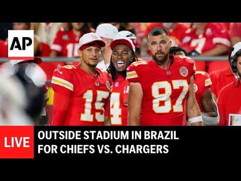 Video: Kansas City Chiefs vs. Los Angeles Chargers: LIVE outside stadium in Brazil