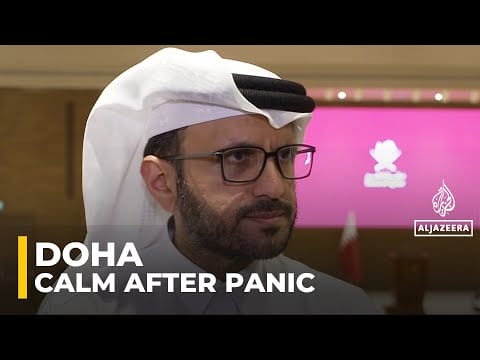 Video: Situation is calm in central Doha after earlier panic, fear: AJE correspondent