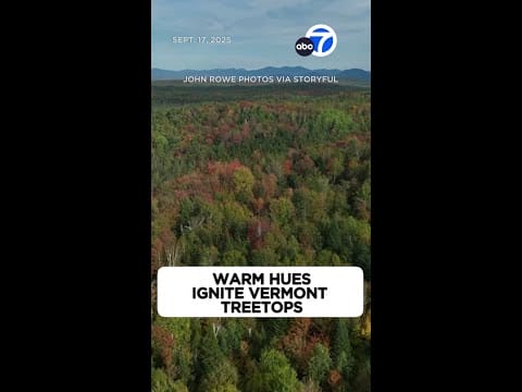 Video:  Warm hues ignite Vermont treetops