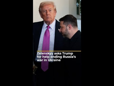 Video: Zelenskyy congratulates Trump on Gaza, asks for help ending Russia’s war | AJ #shorts