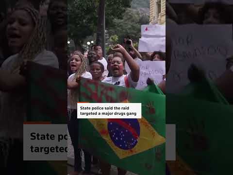 Video: Protests erupt after deadly Rio police raid