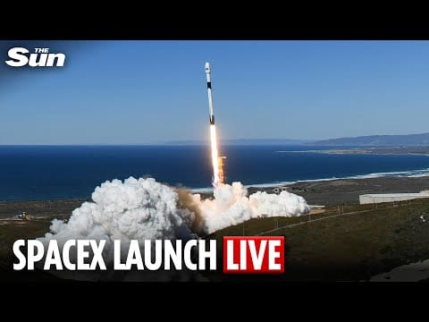 Video: LIVE: SpaceX Falcon 9 rocket launches second batch of SDA satellites in data transport mission