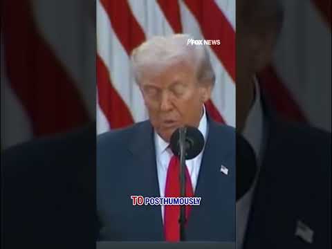 Video: Trump: It’s my privilege to posthumously award Charles James Kirk #trump #shorts #charliekirk