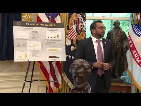 Video: LIVE: Trump, Patel hold a briefing in Washington, DC