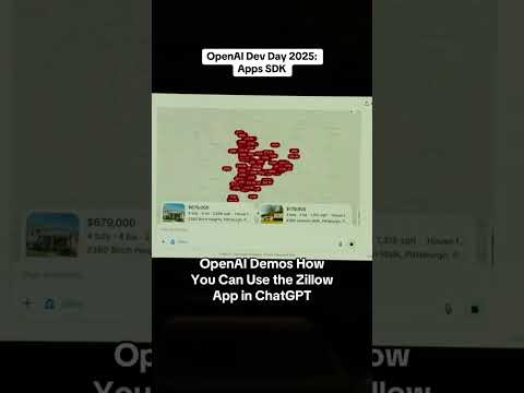 Video: Zillow Demo for ChatGPT Apps SDK #OpenAIDevDay