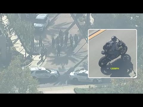 Video:  Deputy shot by suspect before dramatic motorcycle chase, officials confirm