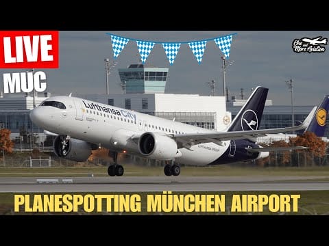 Video:  🔴Live Planespotting Müchen Airport ☀️ MUC Action 🛫 26 Betrieb