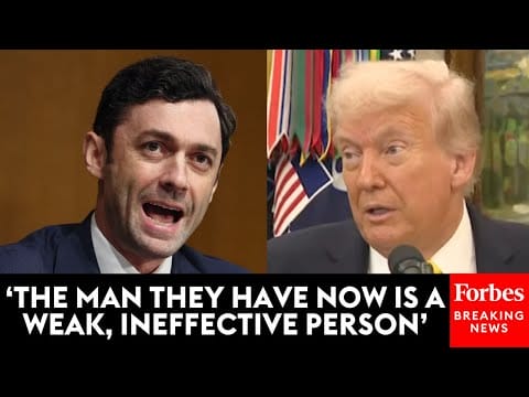 Video:  ‘His Whole Philosophy Is A Disaster’: Trump Slams Jon Ossoff, Then Claims He Won Georgia Three Times
