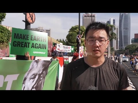 Video: Protesters hold anti-Trump rally in Malaysia as US President arrives for ASEAN summit