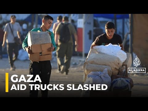 Video: Urgent humanitarian needs: Israel says it will halve the number of aid trucks
