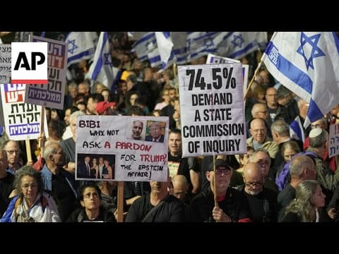 Video: Protesters in Israel demand Netanyahu to accept state inquiry into Oct. 7 attack