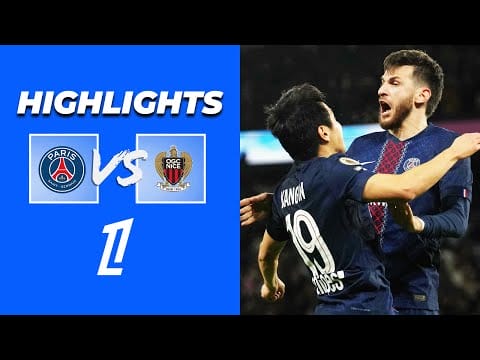 Video:  HIGHLIGHTS – PSG leave it LATE to beat OGC Nice | ITV Sport x Ligue 1