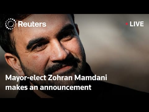 Video: LIVE: Mayor-elect Zohran Mamdani makes an announcement