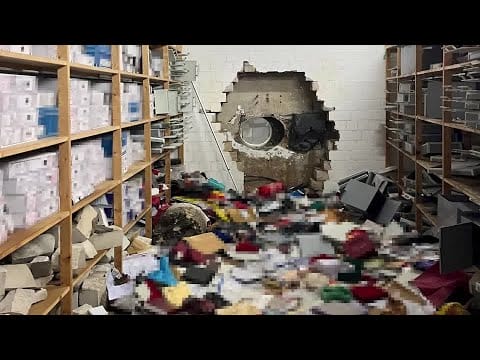 Video: Thieves drill into German bank vault and make off with millions | REUTERS