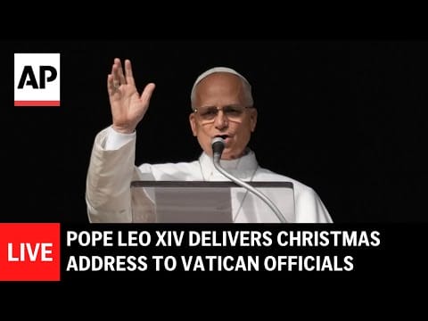 Video: LIVE: Pope Leo XIV delivers annual Christmas address to Vatican officials