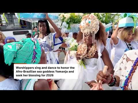 Video: Rio devotees seek 2026 blessings from sea goddess Yemanja | REUTERS