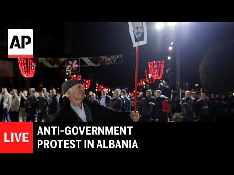 Video: LIVE: Anti-government protest in Albania