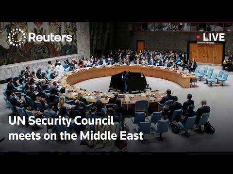Video: LIVE: UN Security Council meets on the Middle East