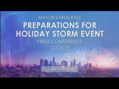 Video: LIVE: LA mayor outlines city’s preparations ahead of major holiday storm