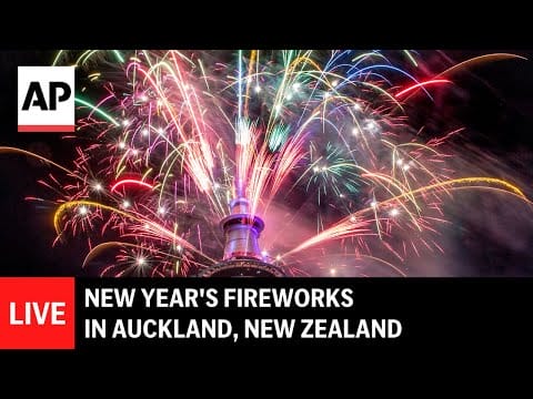 Video: New Zealand 2026 countdown and fireworks LIVE: Auckland rings in the new year