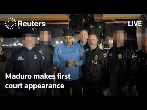 Video: LIVE: Venezuelan President Maduro makes first court appearance