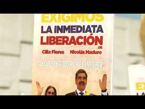 Video: Protesters demand Maduro’s freedom outside US embassy in Mexico