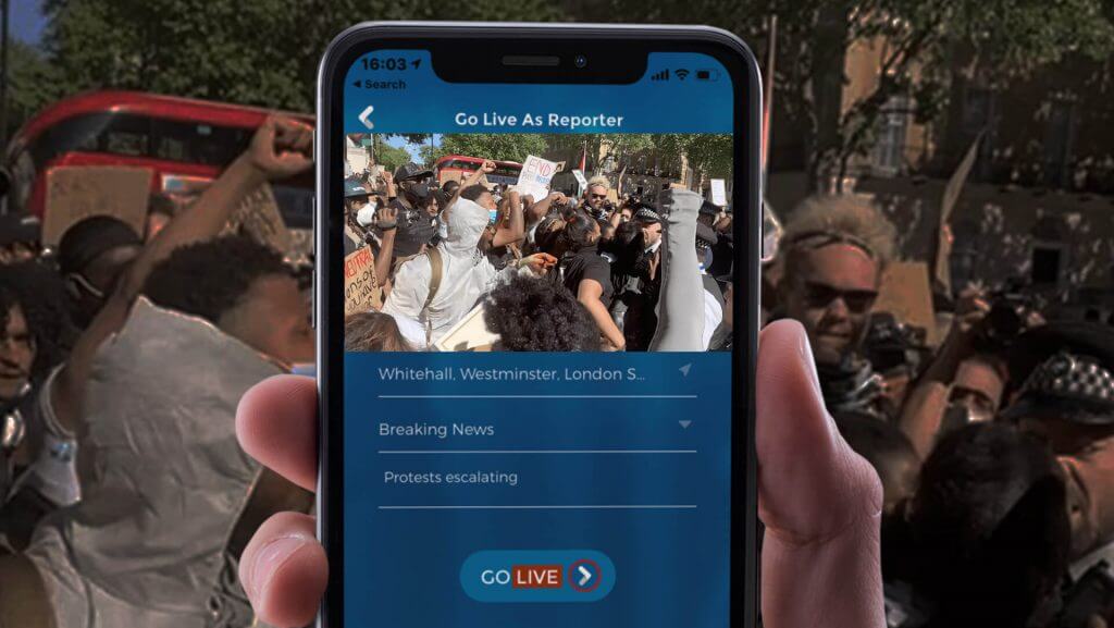 LiveTube App Go Live Screen